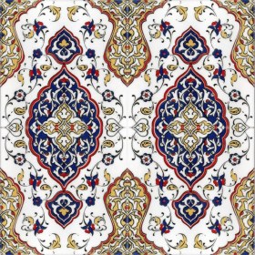 Resim Armada Çini 20x20 Cm SP 79 Kütahya Çinisi Osmanlı Desenli Çini Karo 