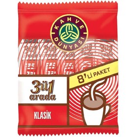 Resim Kahve Dünyası 3'ü 1 Arada Toz Kahve 8'li 