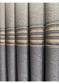 Resim Nivemeshome Ateş Ft614336 V 2540 Antrasit 1/3 Sık Pileli Fon Perde Apm 100x250 