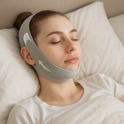 Resim Yatakta Uyku İçin Ayarlanabilir V-Yüz Kaldırma Maskesi - Anti-Nasıl & Sıkılaştırıcı, Nefes Alabilir 3D Kontur Tasarımı, Görünmez Çift Burunlu Çene Düzeltme Kayışı, Erkekler ve Kadınlar İçin Rahat Gece Şeklini Düzeltme, Rahat Gece Düzeltme | Modern Tasarım | Nefes Alabilir Malzeme 