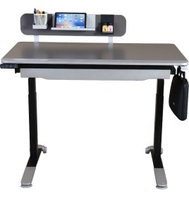 Resim Creo Mobili Omni Standart Elektrikli Çalışma Masası, Eğim ve Yükseklik Ayarlı Ofis Masası, Modern Oyuncu ve Bilgisayar Masası 