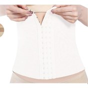 Resim Kadın Ten Agraflı Bel Lohusa Korse Sıkılaştırıcı 1 Beden Küçültür Beyaz 