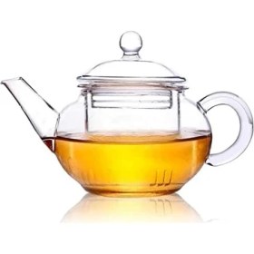 Resim Aesco Cam Bitki Çayı Demliği 250 ml - Cam Süzgeçli Demlik 