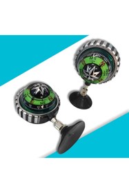 Resim Carub Oto Araç Içi Pusula Işıklı Vantuzlu Yapışma Büyük Boy 