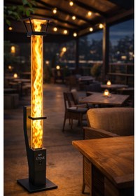 Resim Realx 160 cm Camlı Füze Pelet Soba - Pelet ve Pürmüz Hediyeli 