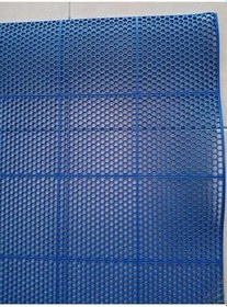 Resim PVC KARE PASPAS 90 X 400 CM MAVİ BANYO KAYMAZ YER ZEMİN MATI - 