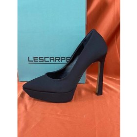 Resim Lescarpe LES029 Siyah Platformlu Stiletto Kadın Topuklu Ayakkabı 