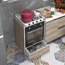 Resim Kenzlife ankastre modülü kabini argon crd fırın ocak dolabı çekmeceli sabit tabla 