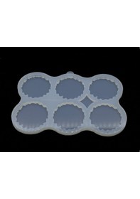 Resim Epoksikalipmarketi Epoksi Silikon Magnet Kalıbı 6'lı Geode Stil 2 