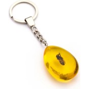 Resim Tesbihkenti Arı Fosilli Damla Model Anahtarlık 