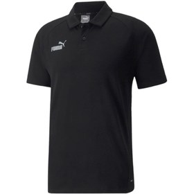 Resim Puma Teamfinal Casuals Polo Erkek Futbol Polo Tişörtü 65738403 Siyah 