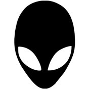 Resim Uzaylı Kafası Yapışkan Arma Araç&motor&dekor 10 X 15 Cm 