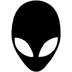 Resim Uzaylı Kafası Yapışkan Arma Araç&motor&dekor 10 X 15 Cm 