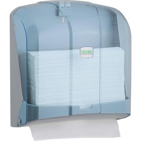 Resim Vialli KH300T Z Katlı Kağıt Havlu Dispenseri Şeffaf 300'lü 