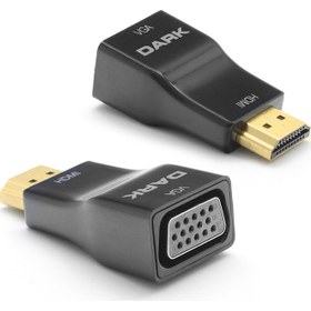 Resim Dark HDMI - VGA Dijital - Analog Dönüştürücü (Ses Desteği Yok) (DK-HD-AHDMIXVGA5) 