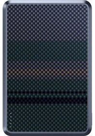 Resim Benks Mp16 Armorgo M-safe Özellikli Aurora Serisi Aramid Fiber Powerbank 15w 10000mah Siyah-yeşil 