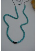 Resim Stoneage Jewellery Turkuaz Ve Oniks Taşlı Metalsiz Kolye N11.38922 Çok Renkli 