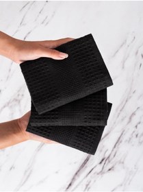 Resim Mutfak Havlusu 3 Lü Torshon Napoli 45x70 Cm Antrasit - Krem 