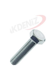 Resim Akdeniz Dın933 M8 10 Mm Galv. Kaplamalı Cıvata 200 Adet 