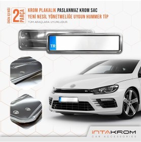 Resim intakrom Volkswagen Scirocco Krom Plakalık - Hummer Tip 2 Adet 