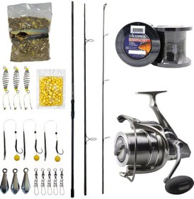 Resim Yekoutdoor Profesyonel Göl Oltası Seti Prologic C-series 13ft 390 Cm 3.5 Lb 3 Parça&okuma Surf-8k Olta Makinesi 