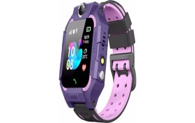 Resim Çocuklar Için Sım Kartlı Kameralı Akıllı Saat, Lbs Konum Takibi, Mor Renk 