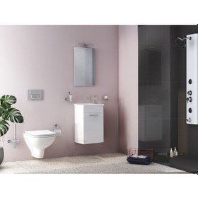 Resim VitrA Ardea 67087 Banyo Dolabı Seti Kapaklı 40 cm Parlak Beyaz 