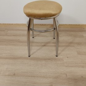 Resim Evko Mobilya Tabure, Bar Taburesi, 2'li Tabure, Metal Ayaklı Tabure - Kahverengi 