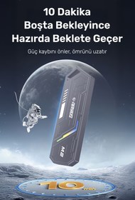 Resim RaXius DK03 USB-A/Type-C Kablolu RGB 512GB 22x80 M.2 NVMe Taşınabilir Harici SSD 