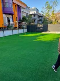 Resim NetBazaars 4X1 metre YAPAY ÇİM HALI, LASTİK TABAN, YEŞİL SUNİ HALI, 7 mm KALINLIĞINDA 