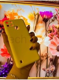 Resim Realme C25Y Ve Realme C21Y Kılıf İçi Kadife Lansman Silikon Kapak Sarı 