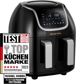 Resim Russell Hobbs SatisFry Snappi Çift Bölmeli Sıcak Hava Fritözü 8 Program, Dokunmatik Kontrol, 8,5 L Kapasite 