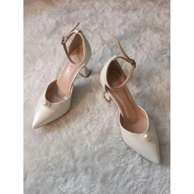 Resim Ruxene Earl Inci Toka ve Bant Detaylı Stiletto 8cm Gelin Ayakkabısı 