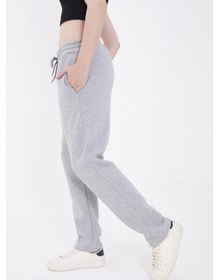 Resim Soonaksesuar Lastikli Baskılı Eşofman Pantolon - Gri Gri 