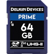 Resim Delkin Devices 128GB Prime SDXC UHS-II 280MB/s V60 Hafıza Kartı 