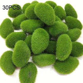 Resim 30 adet Bahçe ve El Sanatları için Yeşil Yapay Yosun Kayaları, Simülasyon Bitki DIY Dekorasyon Sahte Taş, Yaratıcı El Sanatları, Sahne Dekoru, Festival Dekoru, Oda Dekoru, Ev Dekoru, Ofis Dekoru, Tema Partisi Dekoru, Noel Dekoru 