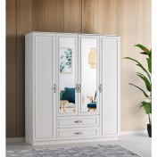 Resim Sivas Gözde Mobilya Gediz 4 Kapılı 2 Çekmeceli Gardrop Elbise Dolabı 180X57X210CM 