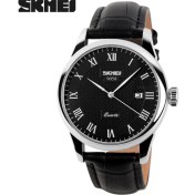 Resim Hanyang Siyah Siyah Erkek Saatler Üst Marka Lüks Kuvars Izle Skmei Moda Rahat Iş Kol Saatleri Su Geçirmez Erkek Izle Relogio Masculino (Yurt Dışından) 