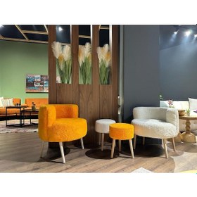 Resim Çay Seti İkili Koltuk Berjer Ve 2 Adet Puf Takımı 4'lü Berjer Puf Peluş 