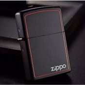 Resim Zippo Çakmak 218Zb Classic Black And Red Lighter Kırmızı ve Siyah 