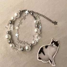 Resim 1 adet Bohem Çift Katmanlı Yıldız Boncuklu Bilezik - Hafif Yazlık Plaj Takısı, Düğün & Günlük Kullanım, Şükran Günü Hediyesi, Dayanıklı Plastik Tasarım 