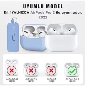 Resim CONSTRAIN (5889) Pembe Soft Renk Darbe Emici Çengelli Silikon Kulaklık Kılıfı Pro 2 ile uyumlu 