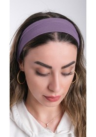 Resim Hürrem Bone Mor Pratik Hazır Geçmeli Tesettür Bone Viskon Kumaş Sade 3007_22 Mor 
