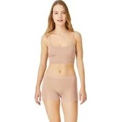 Resim Cottonhill Kahverengi Basic Lazer Kesim Dikişsiz Kadın Boxer 