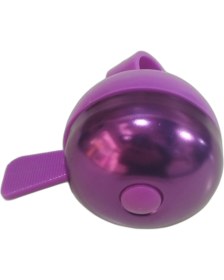 Resim Güçlü Bisiklet Motosiklet Bisiklet Zili Plastik Gövde Alüminyum Çan Yüksek Sesli Zil Elma Model Mor Renk 