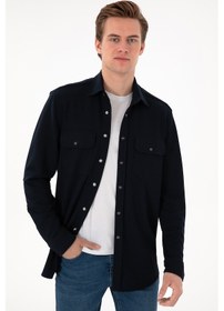 Resim U.s. Polo Assn. Erkek Lacivert Gömlek Örme 50305605-vr033 Lacivert 