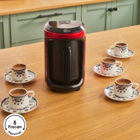 Resim Karaca Hatır Hüps Sütlü Türk Kahve Makinesi Imperial Red 