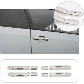 Resim Brsplast Ford Fiesta Uyumlu 2002-2009 Krom Kapı Kolu 4 Kapı Paslanmaz Çelik 