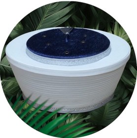Resim Fabrikam06 Lacivert Sarık, Gri Püskül Sarık ,imam Sarığı,cami,cübbe,takke,sarık,lacivert Imam Sarığı,59 Cm S064 Beyaz - Lacivert Beyaz - Lacivert 