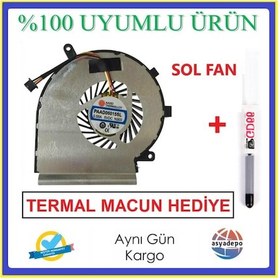 Resim MSI Uyumlu Gl62 6Qe-1824Xtr Fan Cpu Işlemci Fanı Sol Fan 